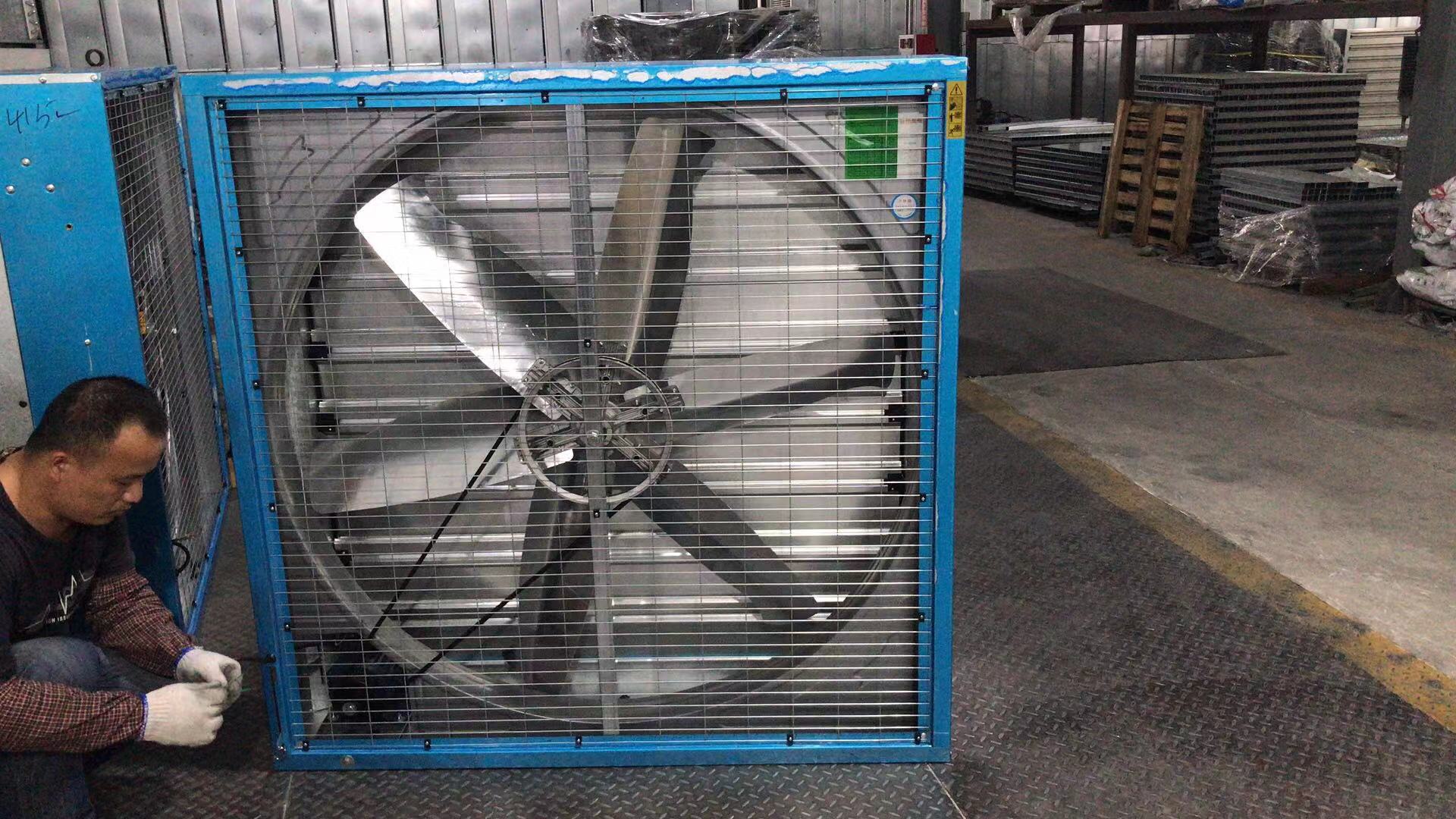 Exhaust fan cooling principle