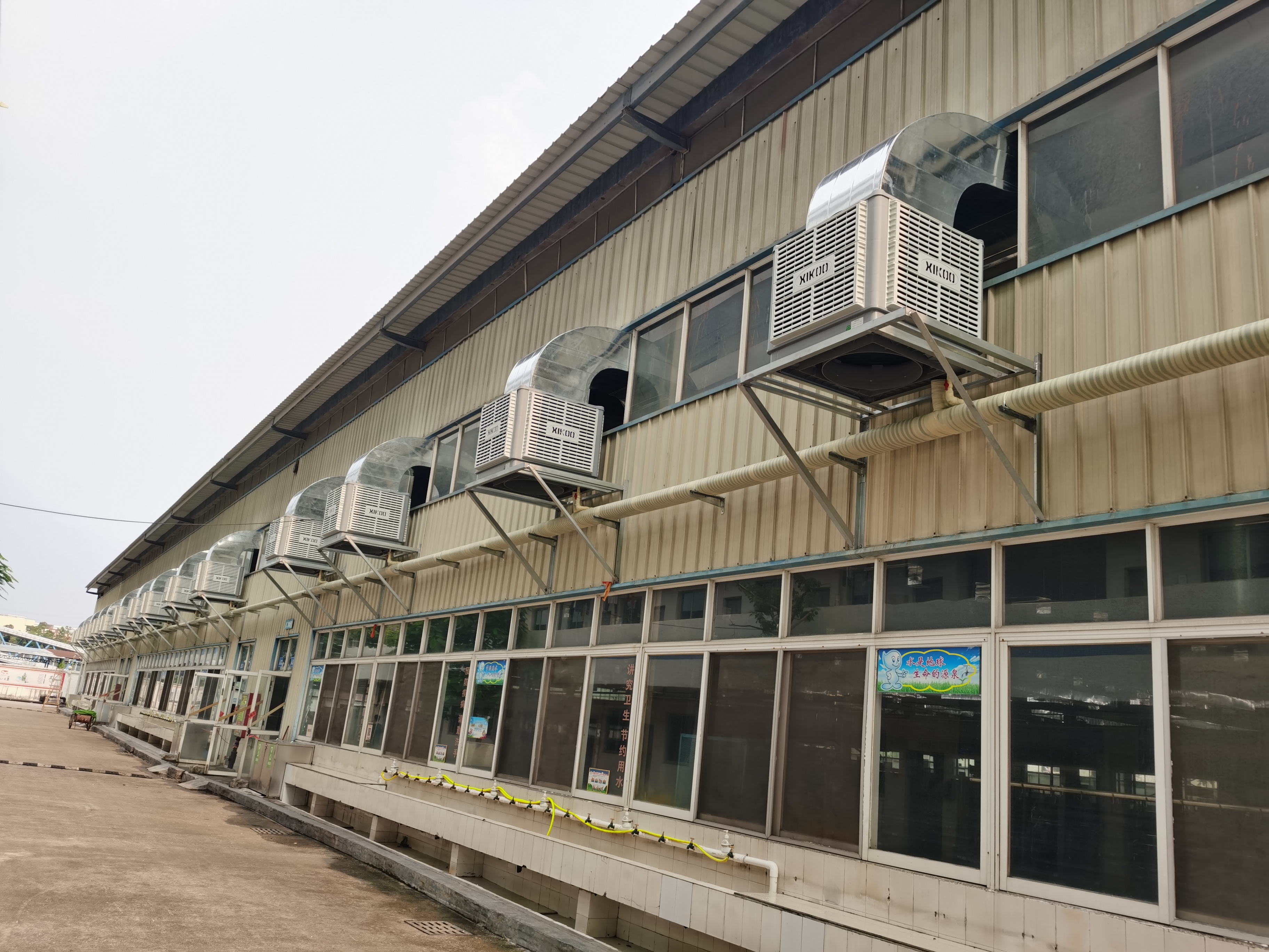 Xikoo Industria Protezione ambientale Raffreddatore d'aria Officina Precauzioni per la progettazione dello schema di raffreddamento