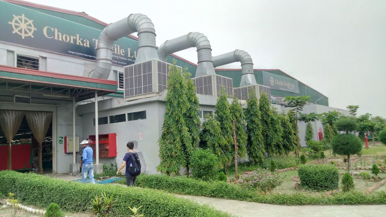 Xikoo голем центрифугален воздушен ладилник за фабрика за облека во Бангладеш