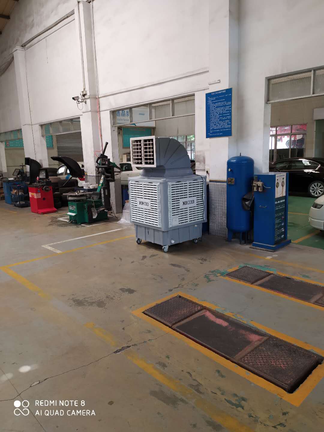 How to cool the big workshop in hot summer